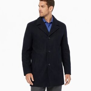 Cole‎ Haan Black Wool  Casyal Business Black Coat L